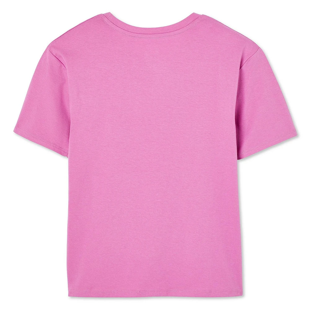 T-shirt avec pochette George pour filles Tailles TP–TG