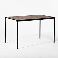 Homy Casa 47 Inch Dining Table Up to 4 Person - Rectangle Office Desk for Student with Manufactured Wood Metal