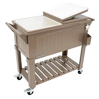 Permasteel - 80QT Furniture Style Patio Cooler - TAUPE