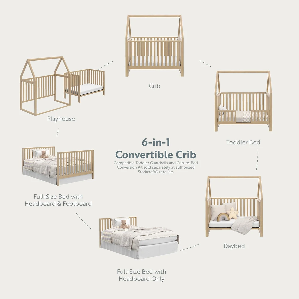 Storkcraft Orchard 5-in-1 Convertible Crib