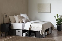 Storage Platform Bed with Baskets from the collection Flexible South Shore