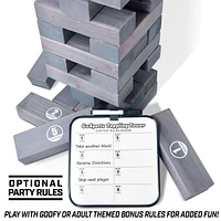 GoSports - Giant Wooden Toppling Tower - Gray