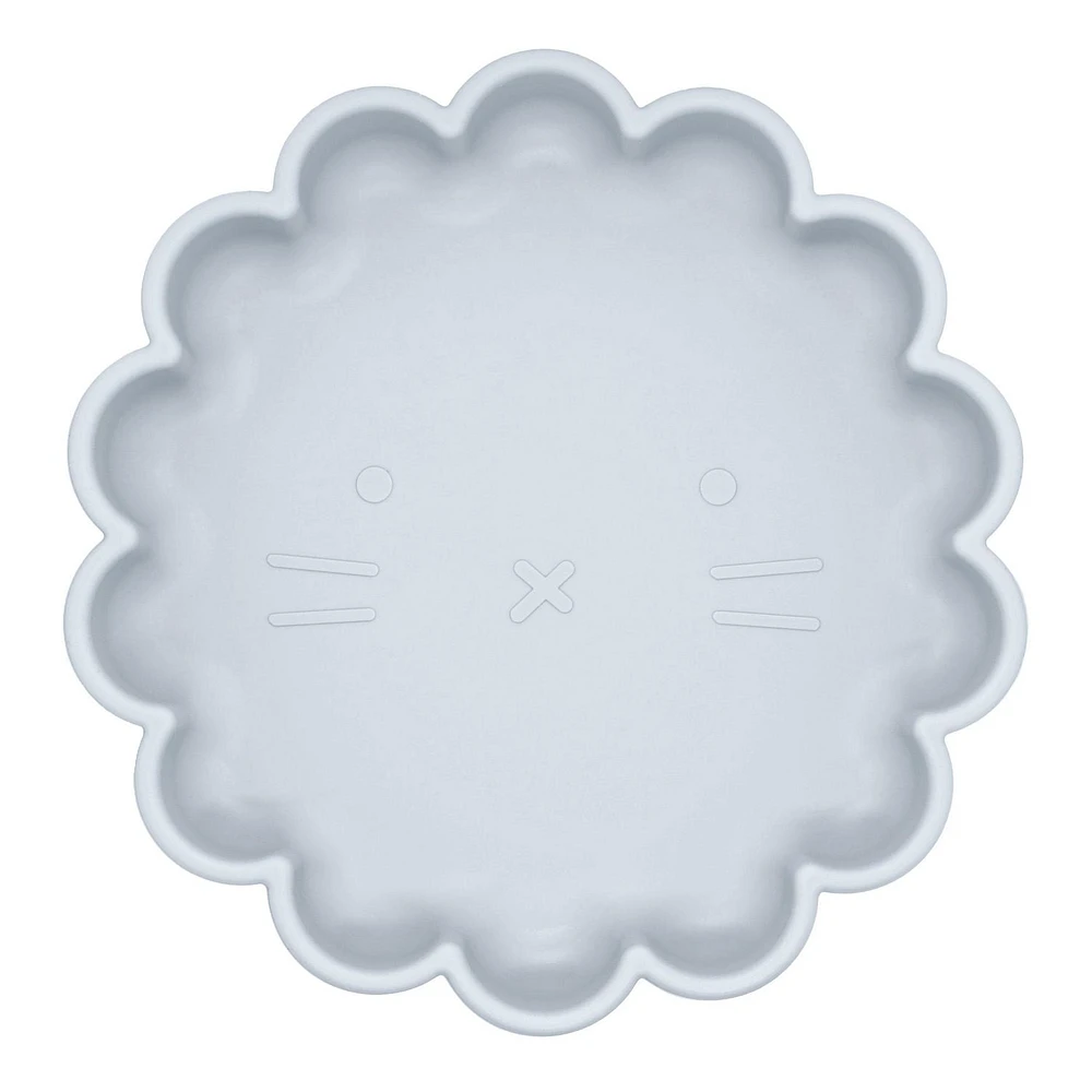 Kushies SiliLion silicone plate - Blue