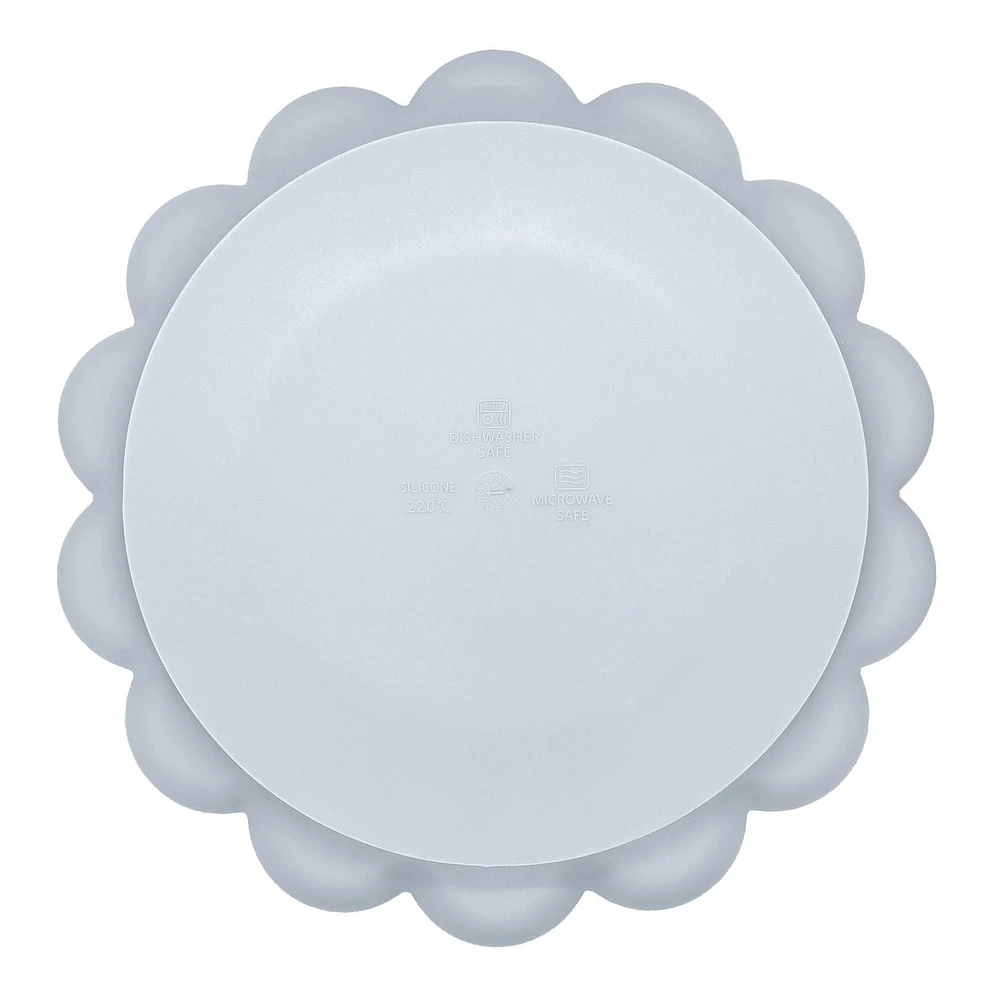 Kushies SiliLion silicone plate - Blue