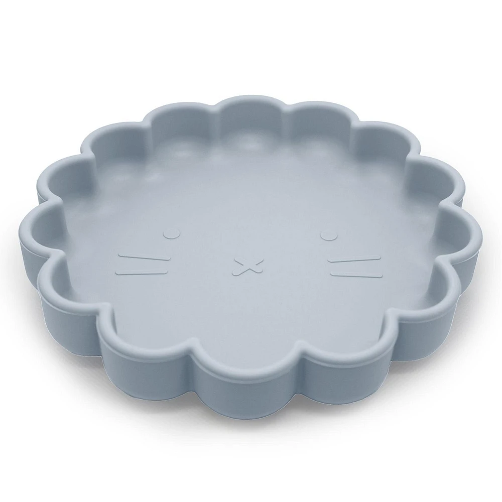 Kushies SiliLion silicone plate - Blue