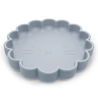 Kushies SiliLion silicone plate - Blue