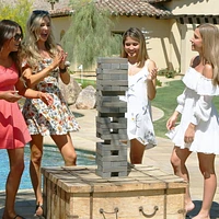 GoSports - Giant Wooden Toppling Tower - Gray