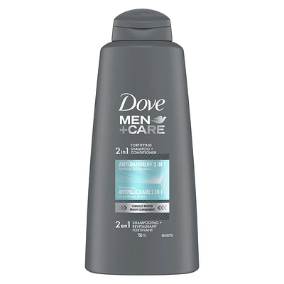 Dove Men+Care Anti Dandruff 2 in 1 Shampoo & Conditioner, 750ml Shampoo & Conditioner