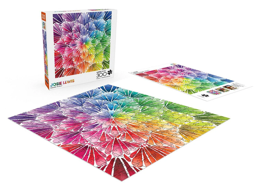 Buffalo Games - Josie Lewis - Square Petals - 300 Piece Jigsaw Puzzle