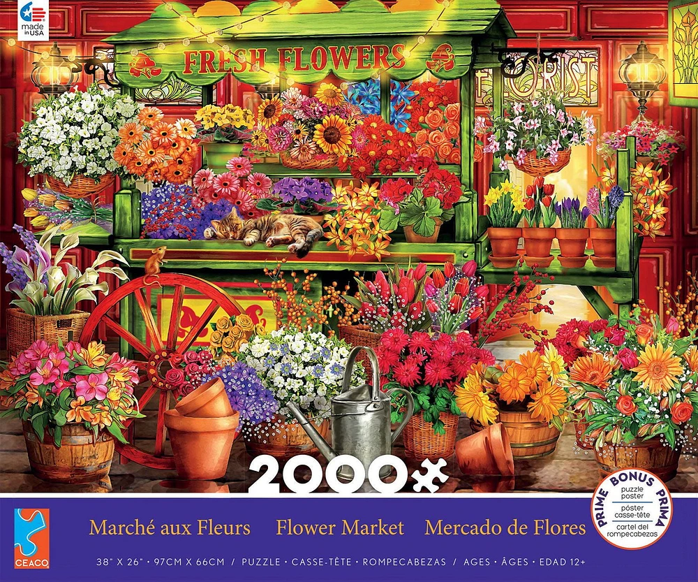 Ceaco: 2000 Piece Puzzle - Flower Market (2000 pc)