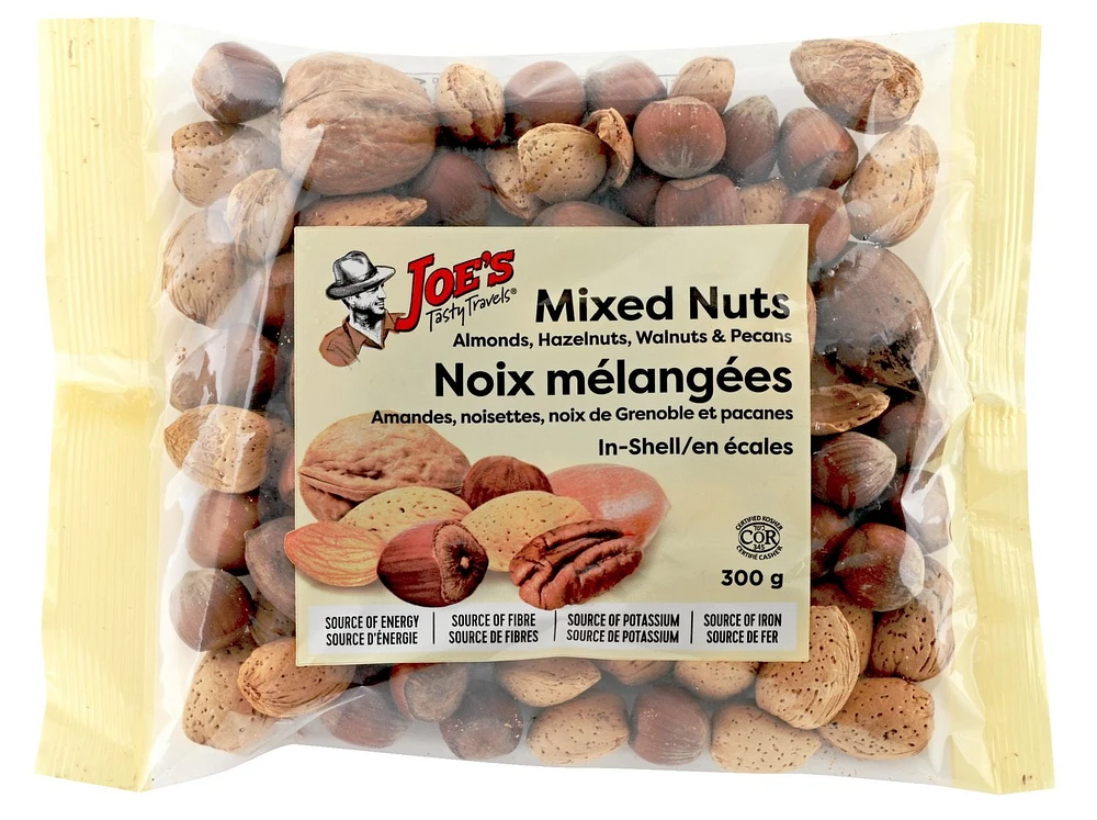 Mixed Nuts in-Shell (Almonds, Hazelnuts, Walnuts and Pecans), 300g