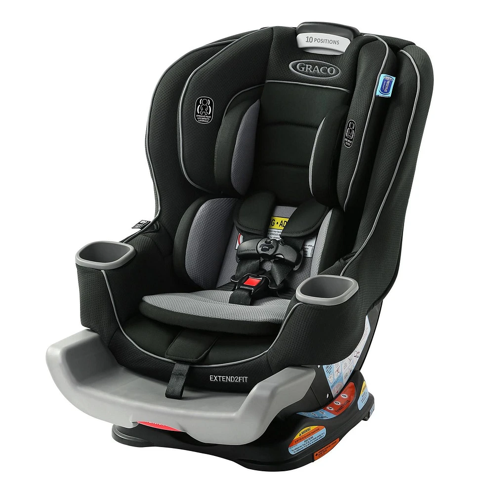 Graco Extend2Fit Convertible Car Seat, Child Weight 4-65 lbs