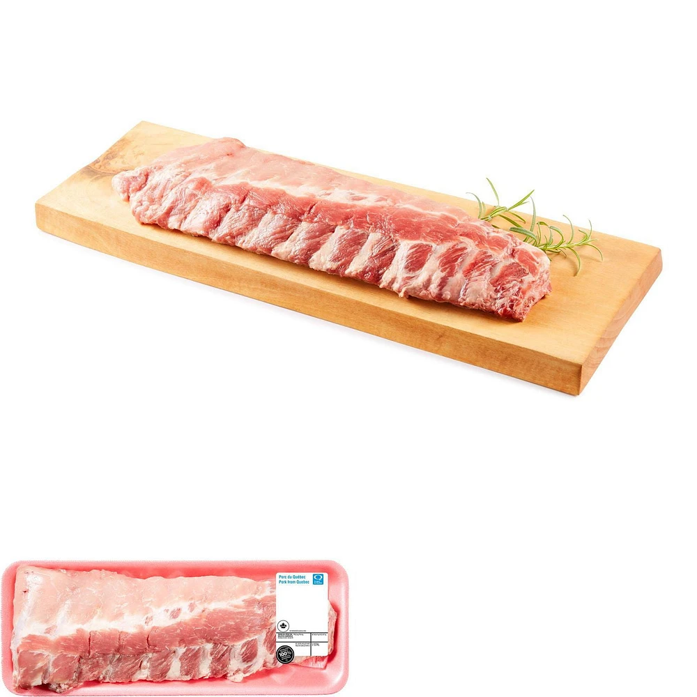 Pork Backribs, 1 rack, 0.27 - 0.70 kg