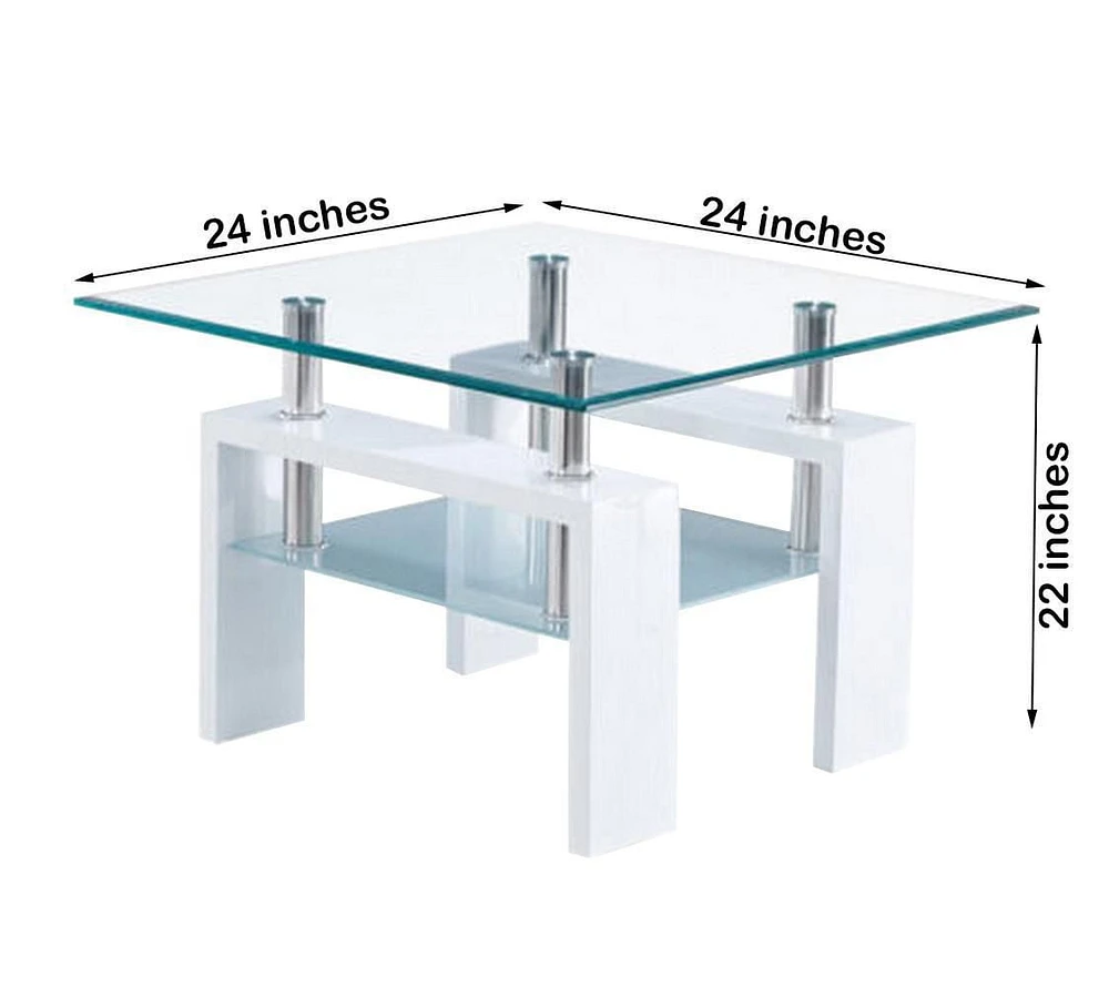 Canadian Nano End Table White