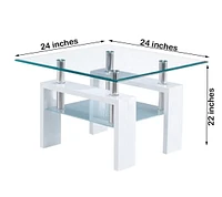 Canadian Nano End Table White