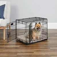 MidWest iCrate Small 24" Double-Door Folding Dog Crate, 24", 2 Door