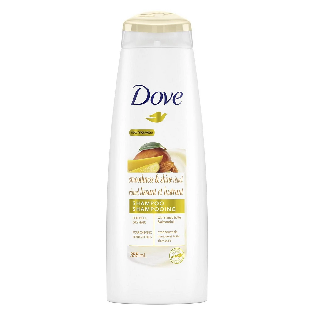 Dove Smoothness and Shine Ritual Shampoo, 355 ml Shampoo