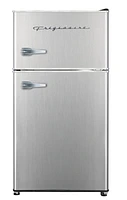 Frigidaire, 3.2 Cu. Ft Retro Compact Refrigerator with Chrome Trim and Handle, 3.2Cu ft Compact Retro Fridge