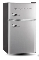 Frigidaire, 3.2 Cu. Ft Retro Compact Refrigerator with Chrome Trim and Handle, 3.2Cu ft Compact Retro Fridge