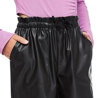 My Sister's Closet Girls' Faux Leather Parachute Pant, Sizes S-XXL