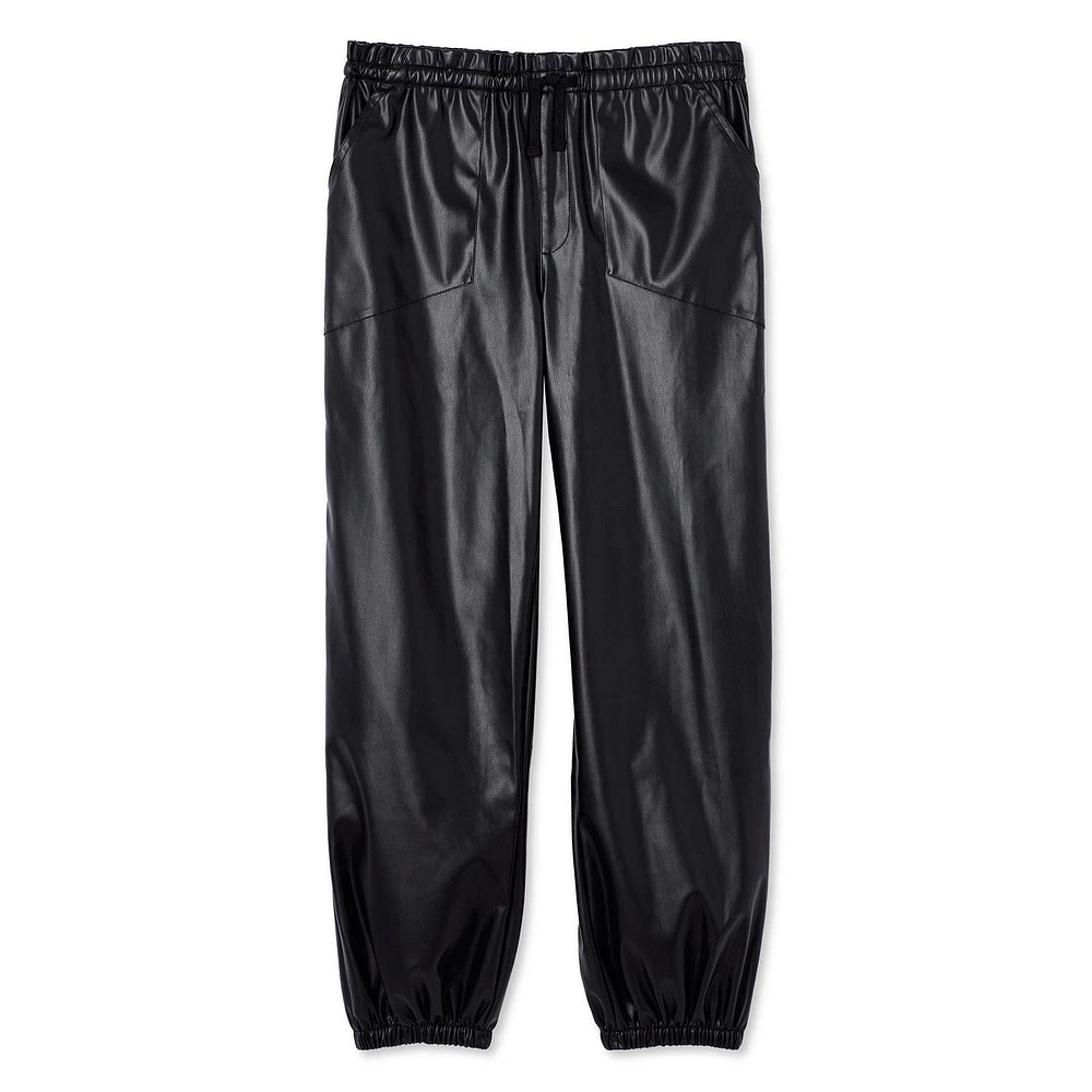 My Sister's Closet Girls' Faux Leather Parachute Pant