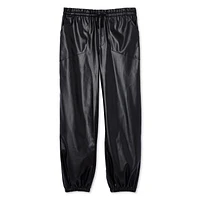 My Sister's Closet Girls' Faux Leather Parachute Pant, Sizes S-XXL