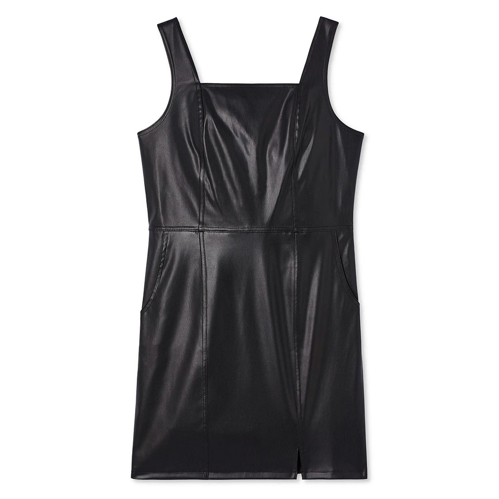 My Sister's Closet Faux Leather Pinafore