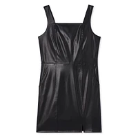 My Sister's Closet Faux Leather Pinafore, Sizes S-XXL