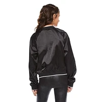 My Sister's Closet Girls' Satin Bomber Jacket, Sizes S-XXL