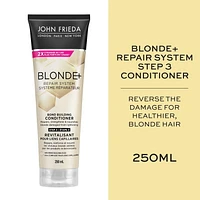 John Frieda Blonde+ Repair System, Bond Building Conditioner, for Damaged Blonde Hair | STEP 3, 250mL