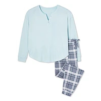 George Plus Women's Pajama 2-Piece Set, Sizes 1X-4X