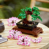 LEGO Icons Bonsai Tree Building Set, Features Cherry Blossom Flowers, DIY Plant Model for Adults, Creative Gift for Home Décor and Office Art, Botanical Collection Design Kit, 10281