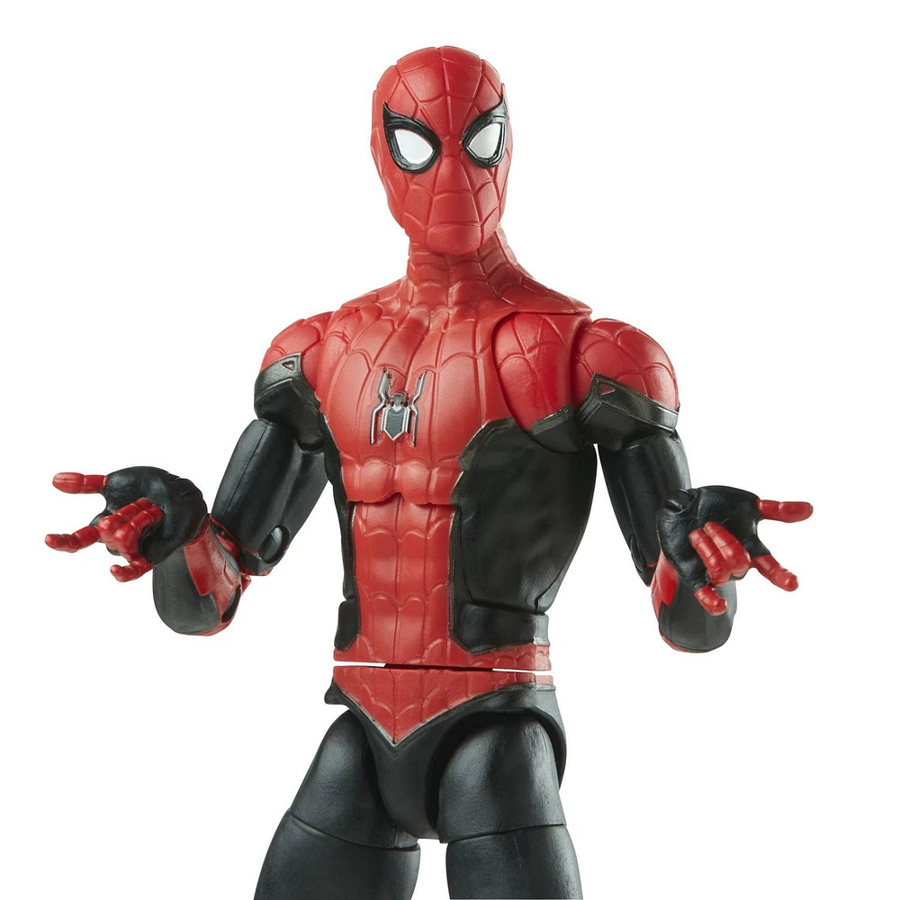 Marvel Legends Series   Upgraded Suit Spider-Man 6-inch Scale Action Figure Toy, Premium Design, Includes 4 Accessories