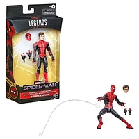 Marvel Legends Series   Upgraded Suit Spider-Man 6-inch Scale Action Figure Toy, Premium Design, Includes 4 Accessories