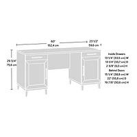 Sauder Tiffin Line Desk, Raven Oak, 433266