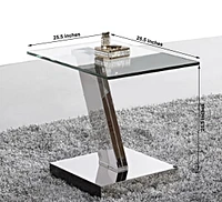 Canadian Manhattan End Table Silver