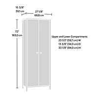 Sauder Select Storage Cabinet, White, 433284