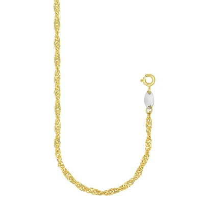 Collier en argent plaqué or 10 carats Sono Di Oro