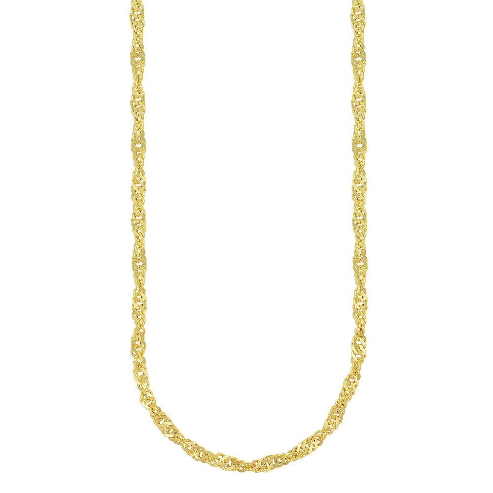 Collier en argent plaqué or 10 carats Sono Di Oro