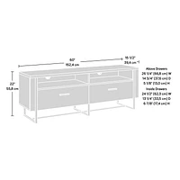 Sauder Walter Heights Credenza, Blade Walnut, 433374