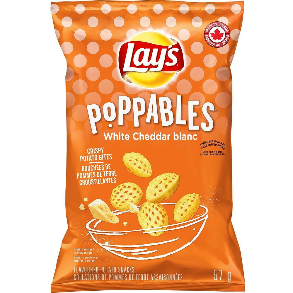 Lay’s Poppables White Cheddar flavoured potato snacks