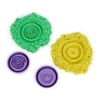 Kinetic Sand Flowfetti, 4oz Play Sand with Glitter Mix-ins, Portable Surprise Sensory Toys for Kids Ages 3+, Play Sand with Glitter Mix