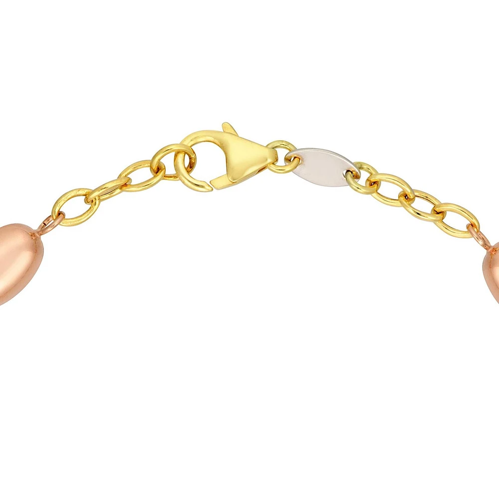 Sono Di Oro 10kt Gold on Silver Bracelet