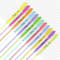 Sharpie Pocket Highlighters, Assorted, Chisel Tip, 12 Count