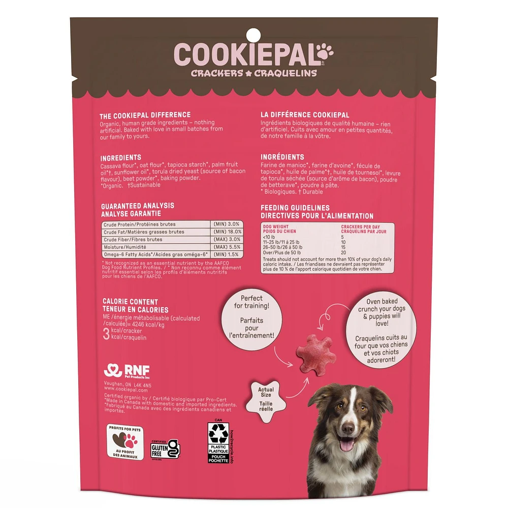 Cookie Pal Crackers Bacon Flavour Dog Treats