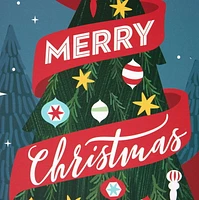 Holiday Time Merry Christmas Tree Sign