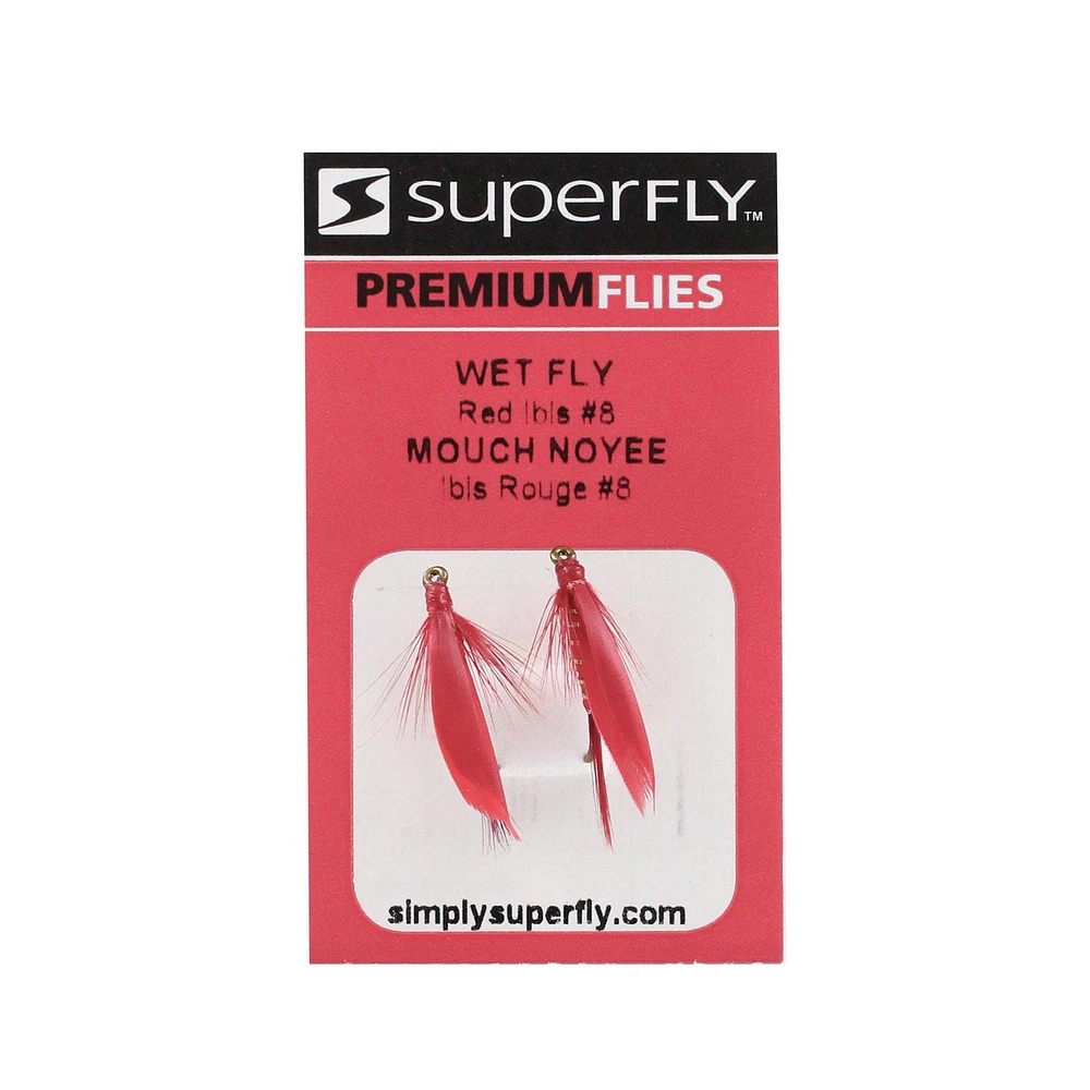 Superfly FLY6070-08P Wet Fly Red Ibis #08, They work on both lakes and rivers