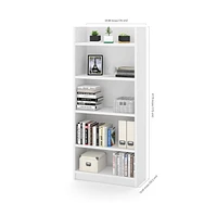 Bestar Pro-Linea 30W Standard bookcase in white