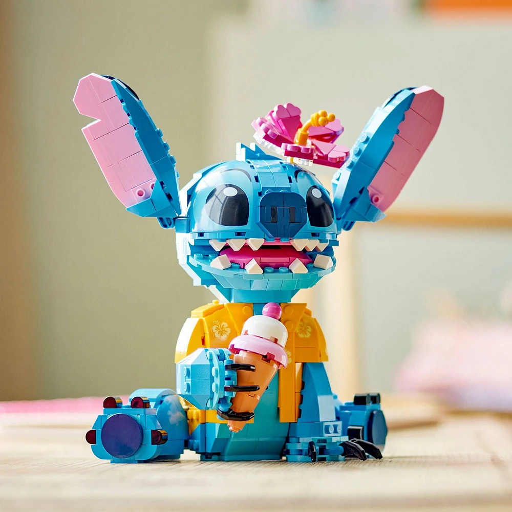 LEGO Disney Stitch Toy Building Kit, Buildable Figure with Ice Cream Cone, Fun Christmas Gift for Kids, 43249, Includes 730 Pieces, Ages 9+