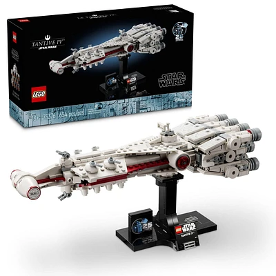 LEGO Star Wars: A New Hope Tantive IV, Buildable 25th Anniversary Starship Model, Creative Building Set for Adults, Collectible Build and Display Gift Idea for Star Wars Fans, 75376, Includes 654 Pieces, Ages 18+